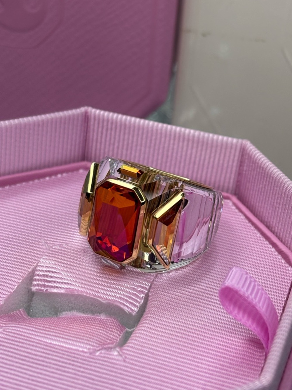 Swarovski Chroma cocktail ring NIP - Picture 8 of 11